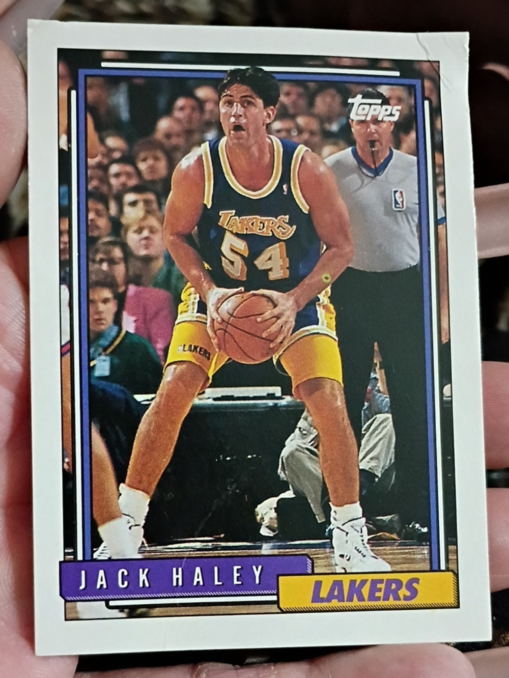 Topps Lakers Basketball Card - Purple, Gold & Blue Accents